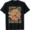 Spread Kindness Inspirational Saying Retro Mushrooms Graphic T-Shirt