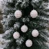 6CM Foam Christmas Balls Red White Christmas Hanging Balls Christmas Tree Pendant  for Home