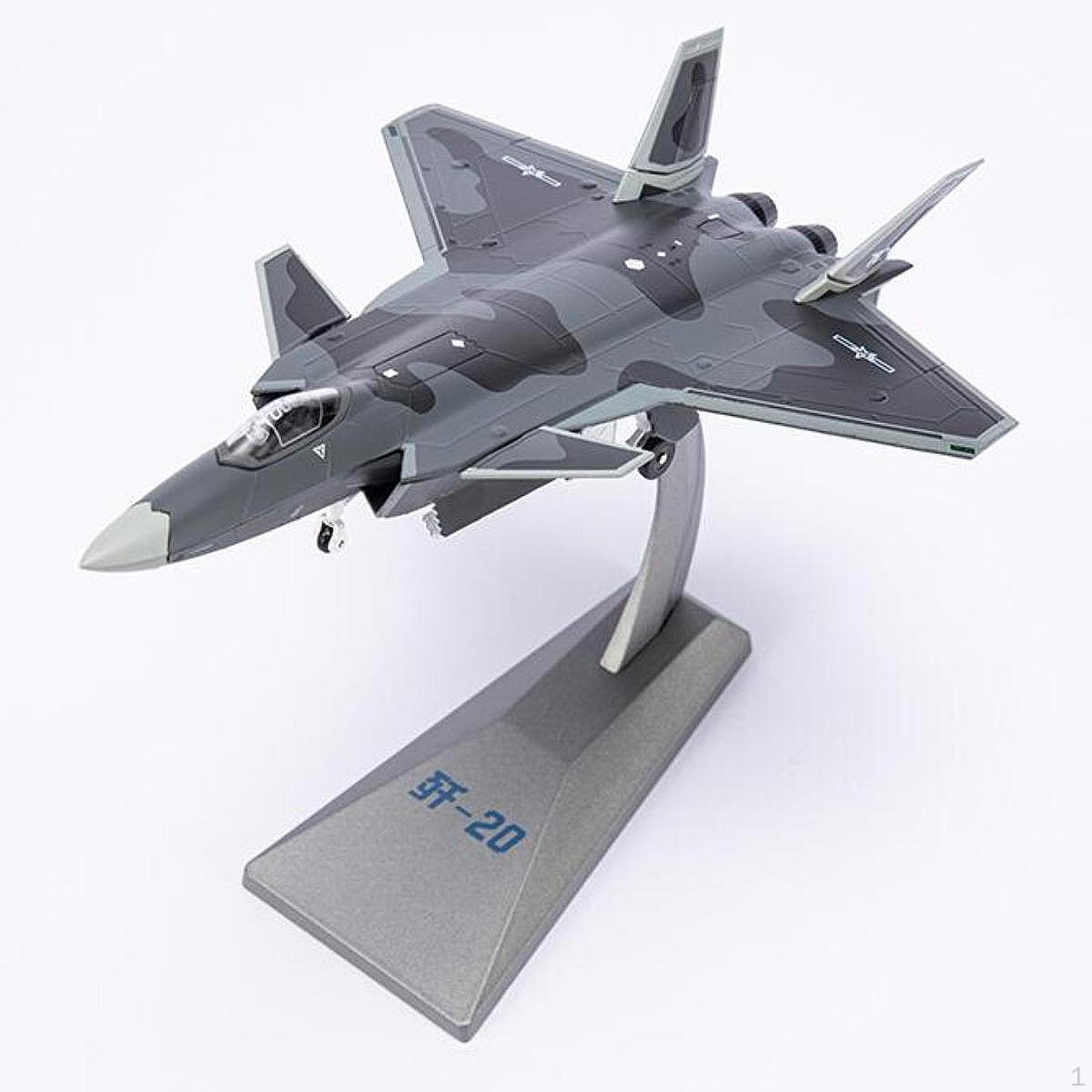 

1:100 J20 Модель самолета Истребитель Самолет Литой с Подставкой для Гостиной