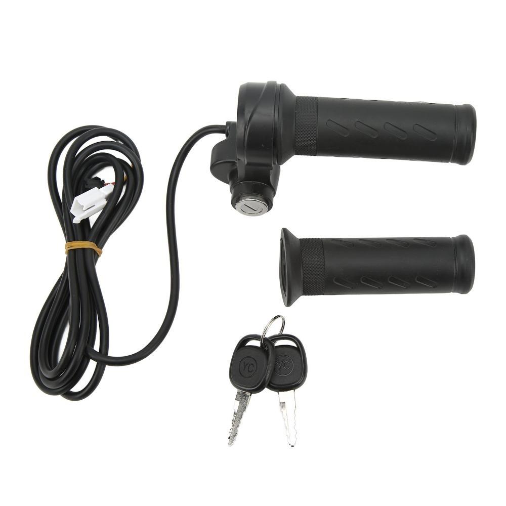 5 Wires Electric Scooters Throttle With Keys Twist Throttle Grip Handlebar Accessories