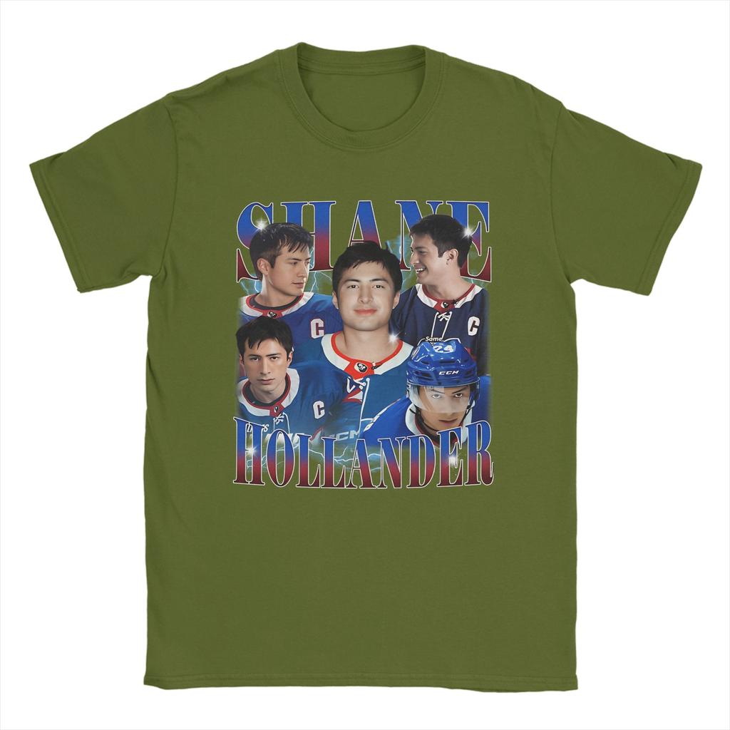 Vintage Ilya Rozanov leckt Shane Hollanders Gesicht T-Shirt Herren Rundhals Baumwolle T-Shirts Erhitzte Rivalität Kurzarm T-Shirt