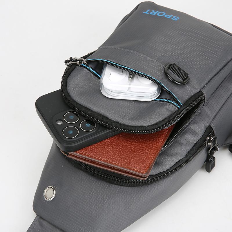 Geantă de piept pentru bărbați Geantă crossbody pentru călătorii și sport Geantă de umăr pentru navetă