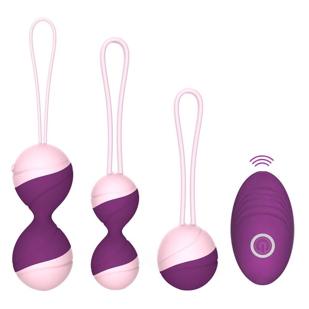 Remote Control 10 Speed Vibrating Kegel Balls Sex Toy for Woman Vaginal Tighten Exercise