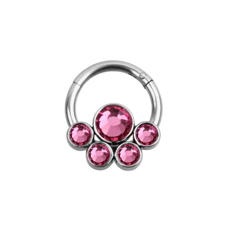 Bohemia Nasenring Knorpel Hoop Forward Anti Helix Piercing Glitzer Blume Chirurgenstahl Ohr Tragus Daith Piercing Nasenring