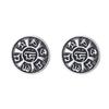 Stainless Steel Retro Stud Earrings for Men Women Piercing Earrings Jewelry for Sensitive Ears Fashion Punk Hip Hop