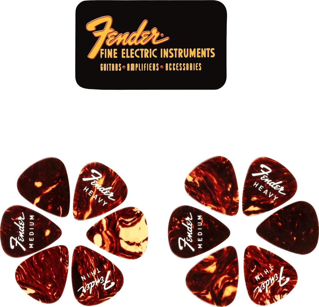 Fender Fine Electric Pick Tin (12 Pack)
