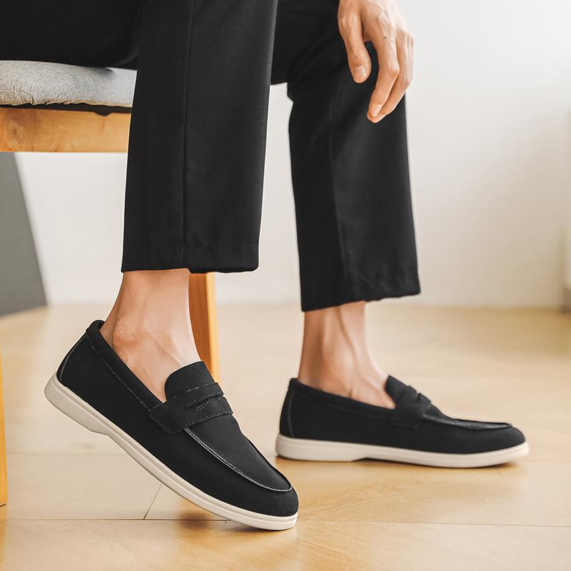 New Loafers High Quality Men's Comfortable Dress Shoes Breathable Male Business Flats Office Casual Pu Leather Shoes