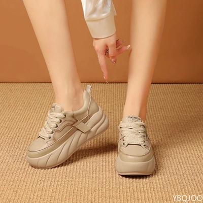 Large Size Spring and Autumn Fashion New Thick Soled Height Increasing Women's Shoes Trend Versatile Casual Flat Women's Shoes