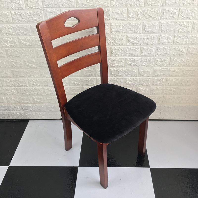 

1PC Velvet Fabric Super Soft Seat Cushion Covers Stretch Chair Cover Slipcovers For Hotel Banquet Dining Living Room чорний