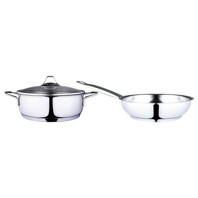 Modernist 3 Piece Steel Cookware Set