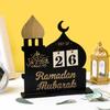 2025 Ramadan Adventskalender Eid Mubarak Acryl Countdown-Kalender Islamisches Muslimisches Festival Party Tisch Heimdekoration Ornament