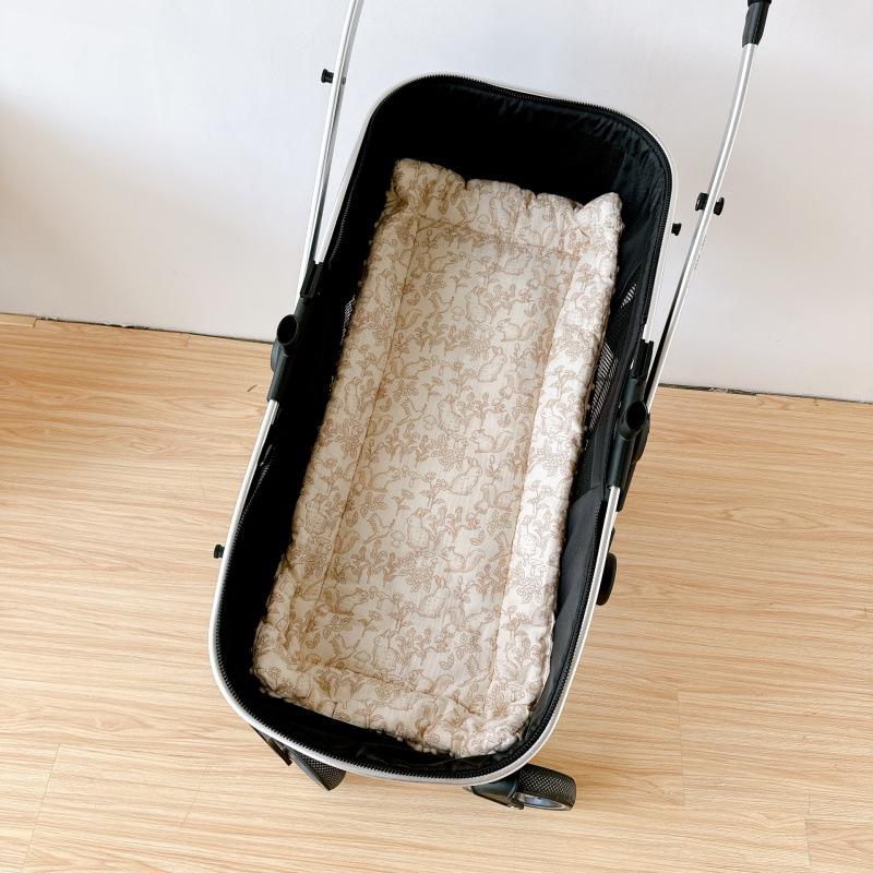 Soft & Cozy Baby Stroller Cushion: Pure Cotton Mattress with Dot Fleece for Autumn and Winter Comfort