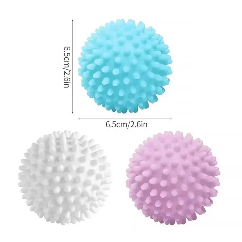 

3/2/1 шт. Многоразовые шарики для стирки ПВХ-шарики для сушки белья стиральная машина кондиционер для белья инструмент для чистки одежды