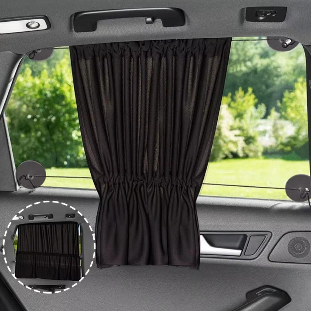 2Pcs Heat Insulation Car Curtain Sun Protection Side Window Curtain  Car Interior Accessories