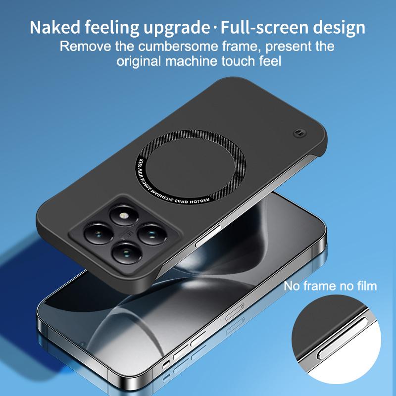 Carcasă Pentru Xiaomi 17T 15T Pro Pentru Magsafe Magnetic Fără Margini Hard PC Rezistentă la Șocuri pentru Mi 17TPro 15TPro Mată Subțire Husă Telefon