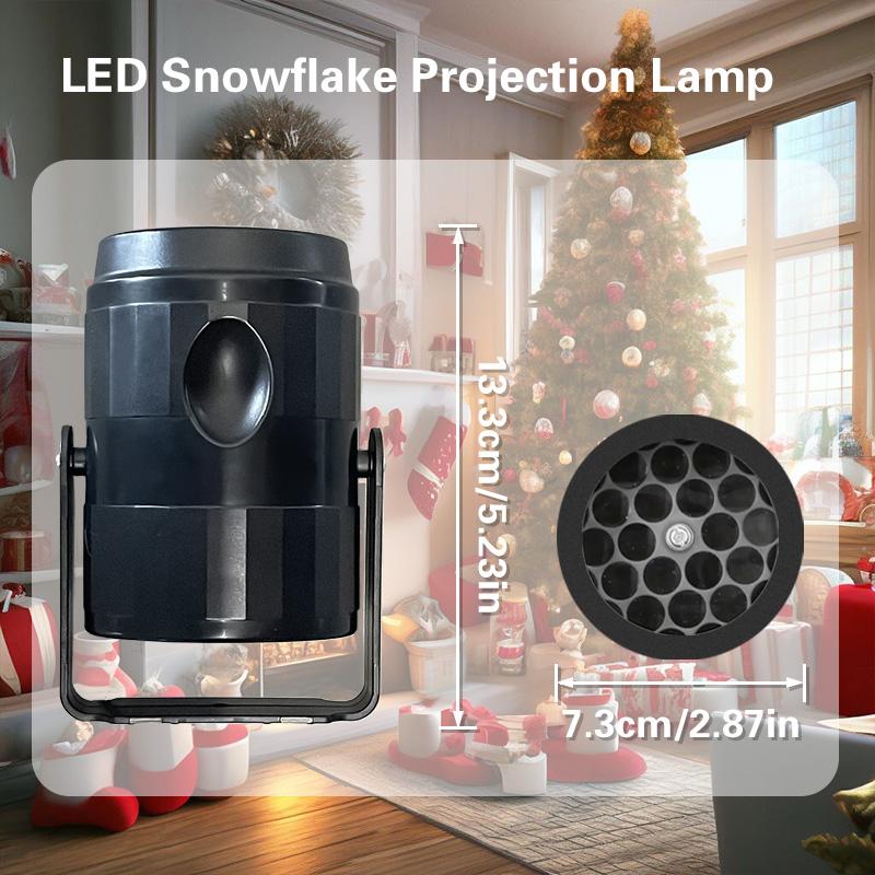 Proiector LED Fulg de Nea Lumini de Sărbători Proiecție de Crăciun Lampă de Exterior Reflector de Zăpadă pentru Petrecerea de Anul Nou Lampă Decor Crăciun