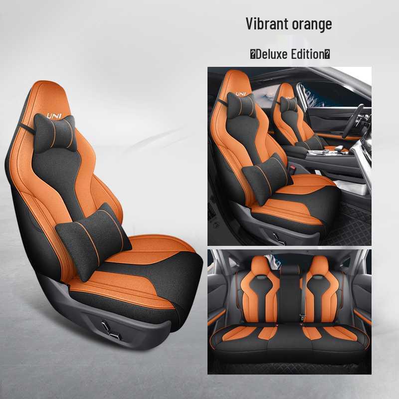 All-Season Breathable Linen Seat Covers for Changan Uni-V 2023-2025, Full Coverage Cushions