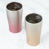 Maebata Tumbler Vacuum Insulated Pair Set Gradient 340ml Pink Gold Gold Stainless Steel Cup Luxe 52272 &
