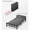 1.2m Multi-functional Folding Nap Bed with Hardboard & Iron Frame