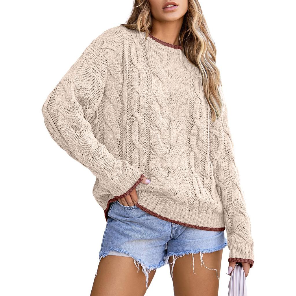 Women's Loose  Winter Knitted Fashion Casual Pullover Sweater