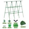 Cucumber Trellis for Garden 48 Inch A-Frame Plant Trellis Set with Net And Ties Climbing Vegetable Support Trellis for Cucumbers Tomatoes Grapes