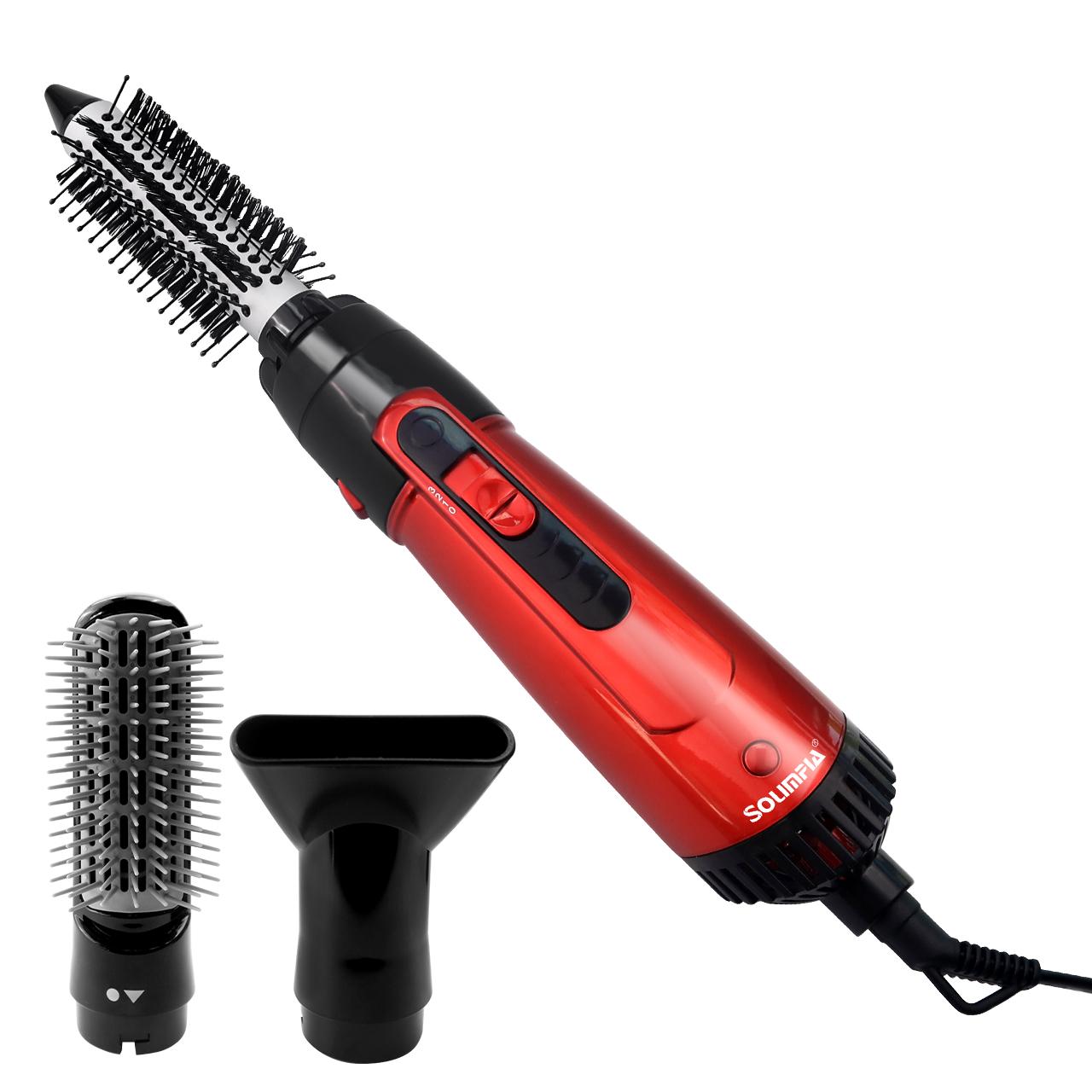 All In One Electric Curling Iron Professional Curling Wand Set Instant Heat Up Hair Curler with 2 Interchangeable Ceramic Barrels