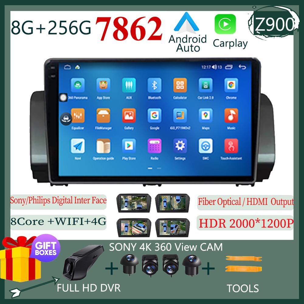 Android 14 For Renault Sandero 2021 Car Carplsy Radio Screen  Multimedia Video Player Navigation Stereo GPS CPU HDR QLED NO 2DIN