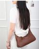 Large Capacity Genuine Cowhide Crossbody Bag - Simple, Versatile Underarm Design with High-End Feel for Women