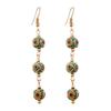 Handmade Niche Nepalese Exotic Tibetan Earrings Retro Temperament Simple Earrings Show Face Thin Earrings