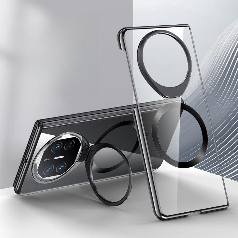 Integrated Shell Film Anti-sight Plating Suitable for Huawei MateX5 Mobile Phone Case Transparent X3 All-inclusive Stand Magnetic Sleeve