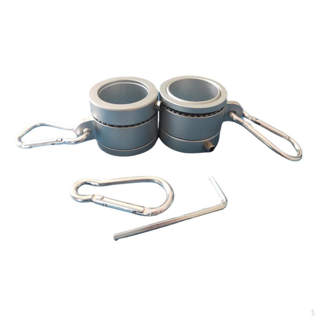 2 Bucăți Inele pentru Stâlp de Steag Inel de Montare Aliaj de Aluminiu Cleme Convenabile pentru Stâlp de Steag
