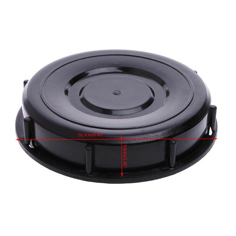 275330 Gallon IBC Tank Cover Lid Cap 163mm with Gasket for Schutz and Compatible with Plastic IBC Tote Bags and Bulk Containers чёрный