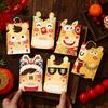 6pcs Red Color Spring Festival Hongbao Cartoon Lucky Money Envelopes Cartoon Red Packets  Lunar Year