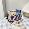 Casual nylon new shoulder messenger bag small square bag 2025 cute cat small round bag girl travel shoulder bag