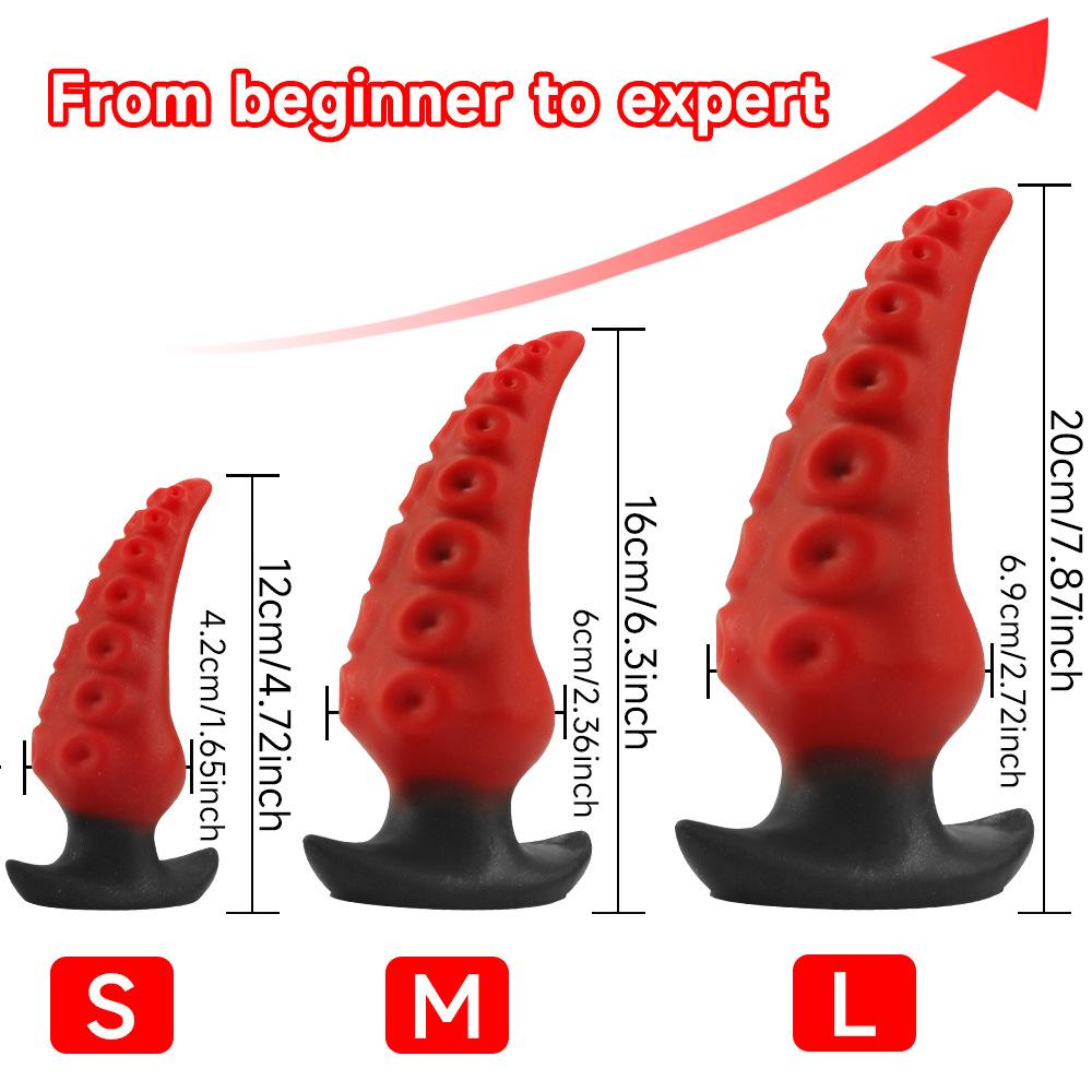Large Tentacle Butt Plug for Long-Term Wear, Monster Tentacle Anal Dildo for Training, XL Prostate Massager