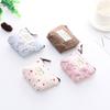 Cute Canvas Floral Coin Purses Gift Bag with Clasp Kiss Lock Change Pouch Mini Coin Wallet Vintage Trinkets Pouch