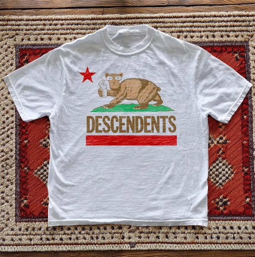 Descendents California Bear Unisex White T-shirt S-