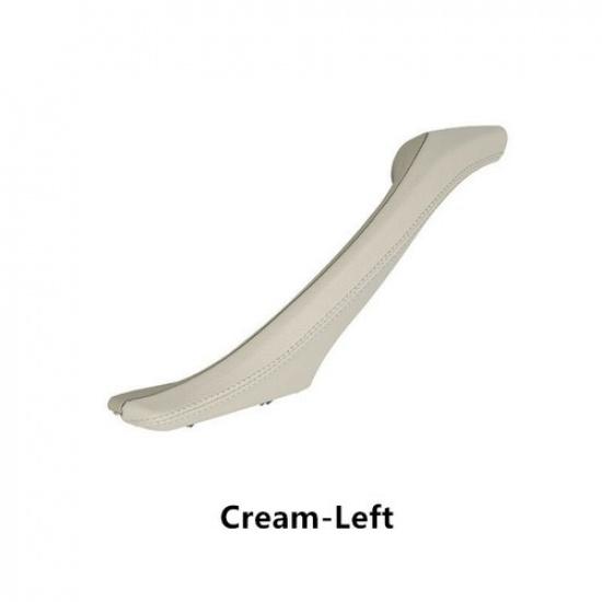 1pcs Real Leather Car Interior Door Handle Replace Trim for BMW F10 F11 2010-16