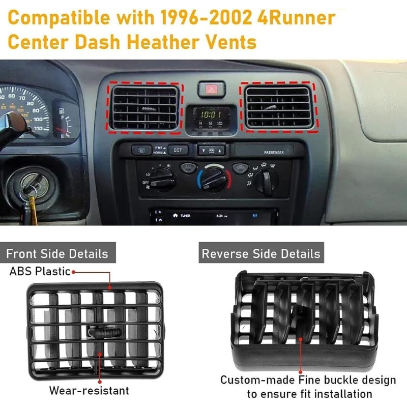 Lüftungsgitter-Panelabdeckung Kompatibel für 55063-35030 55063-35010 Auto-Innenraum Klimaanlage Lüftungsgitter Auslass Zubehör