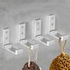 6 stuks Opvouwbare Haken Muur Deur Kledinghaken Aluminiumlegering Roestvrij Muurhanger Kleding Jas Handdoek Kapstokhaken