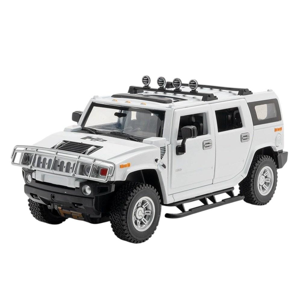 

My Car 1:24 Diecast Metal Hummer H2 Model Car Figure Decoration - White