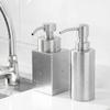 Foaming Soap Dispenser Bottle Stainless Steel Shower Gel Shampoo Dispenser with PP Pump Head for Bathroom Kitchen Laundry Room