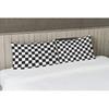 EKOBLA Throw Pillow Cover Car Racing Sports Cool Black White Formula Checkered Plaid Pattern Geometric Design Decor Lumbar Pillow Case Cushion for