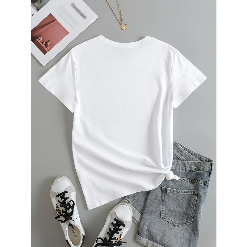 Europeiska storlekar Dam Casual Svart T-shirt med Livfullt Lavendel & Lila Blommönster - Kortärmad, Rundhalsad, Vår/Sommar Topp