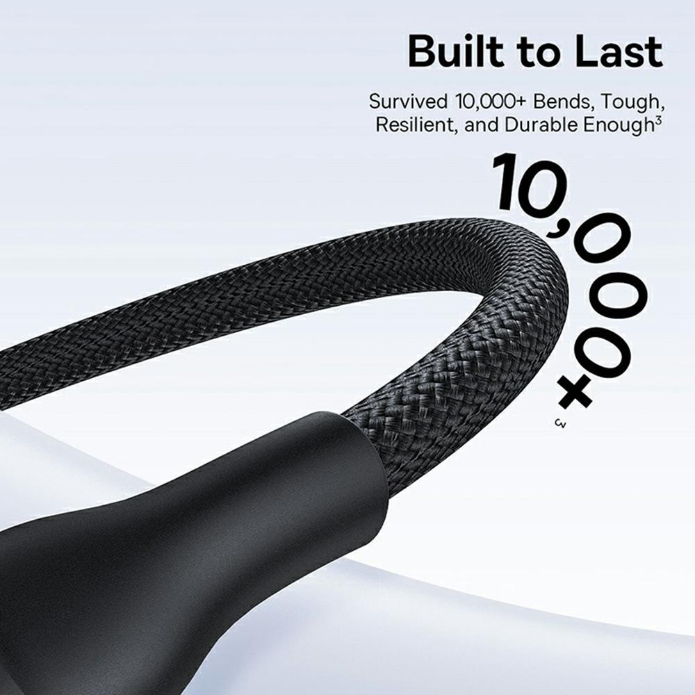 BASEUS Seria Flash 3 Cablu de încărcare rapidă Unul-pentru-Trei 1,5 m Type-C la C+C+L 100W Cablu de date