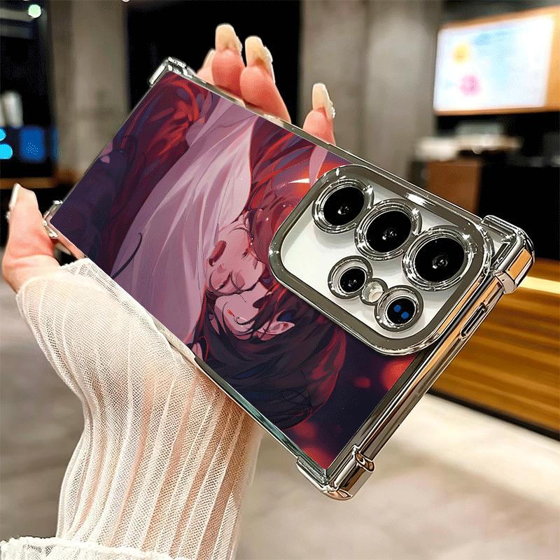 Heaven Official's Blessing Anime Plating Phone Case For Samsung Galaxy S24 S25 FE S26 Edge S23 Ultra S22 S21 Plus S20 Anti-Fall