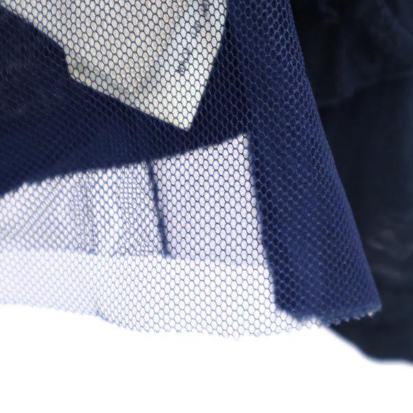 sacai luck Long sleeve turtleneck Cut 2 Navy Tulle lining Women Used