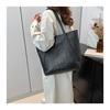 European Retro Crocodile Print Faux Leather Tote Bag for Women, Spacious Vintage Style Shoulder Handbag, Casual Daily Commute Work Bag CLE