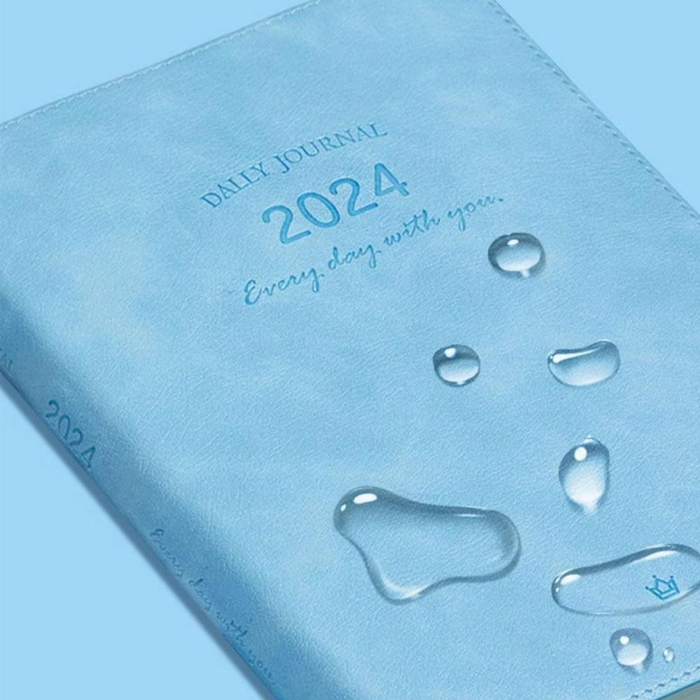 (Logo Can Be Engraved) 2024 Business Schedule, Student Daily Planning, Plan Book, Record Book, Notepad, Notebook, 180 Sheets, 360 Pages