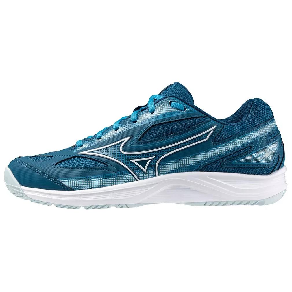 Mizuno Shock Absorbing Non-Slip Durable Low-Top Tennis Shoes Men Sneakers Blue White 61GA234027